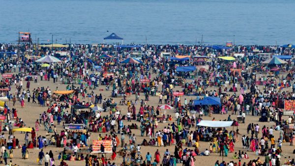 காணும் பொங்கல்.. சென்னையில் சுற்றுலா தலங்களில் அலை மோதியது மக்கள் கூட்டம்