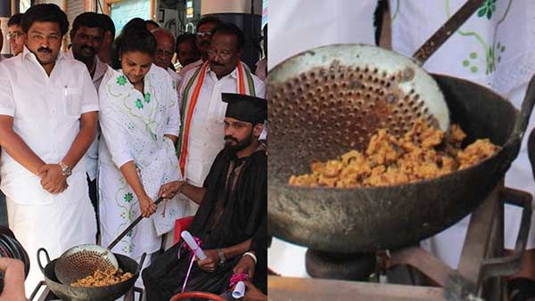 சென்னையில் இளைஞர் காங்கிரஸ் நடத்திய பக்கோடா சுடும் போராட்டம்...!