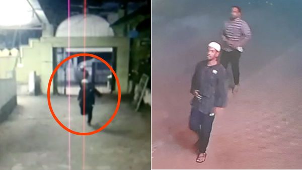 தலையில் குல்லா.. முகமூடியுடன்.. பள்ளிவாசலுக்குள் புகுந்து ஓடிய இருவர்.. வில்சனை சுட்டது இவர்கள்தானா?