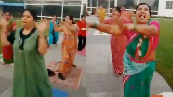 ஏரோபிக், சால்சா தெரியும்.. இது என்ன டைப் எக்சசைஸுனே தெரியலையே.. பார்த்தாலே பயங்கரமா இருக்கே!