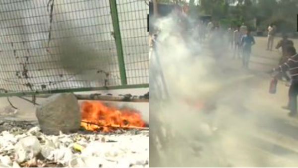 டெல்லி ஷாஹின் பாக் பகுதியில் சி.ஏ.ஏ. எதிர்ப்பு போராட்டம் - மர்ம நபர்கள் பெட்ரோல் குண்டு வீச்சு