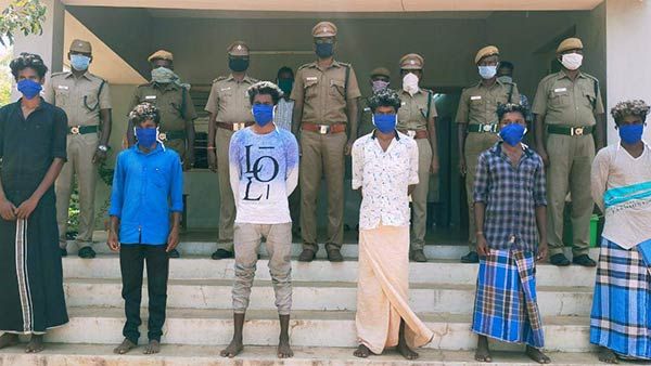 மணப்பாறையில் உடும்பைப் பிடித்து துன்புறுத்தி டிக்டாக் வெளியிட்டு சமைத்துத் தின்ற 6 பேர் கைது