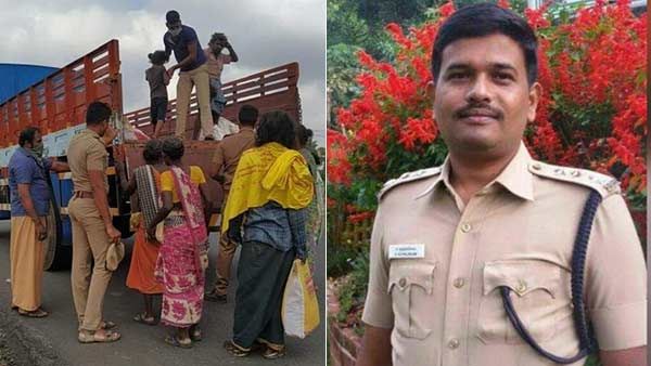 இதுவல்லவோ மனிதநேயம்... 196 கி.மீ. நடந்தே வந்த கூலி தொழிலாளர்கள்... உதவிபுரிந்த மணப்பாறை போலீஸ்
