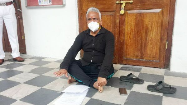 கிரண்பேடி தொல்ல தாங்கல.. சட்டப்பேரவையில் அமர்ந்து தர்ணாவில் ஈடுபட்ட சுகாதாரத் துறை அமைச்சர்..