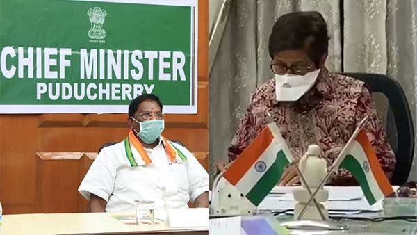 கொரோனாவிலும் ஓயாத சண்டை.. வேற யாரு கிரண்பேடி, நாராயணசாமிதான்.. மக்கள் வேதனை!