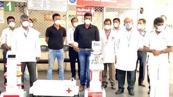 கேரளாவை தொடர்ந்து கொரோனா பணியில் சென்னை ஸ்டான்லி மருத்துவமனையிலும் ரோபோ- அமைச்சர்