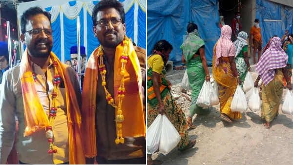 சொந்த நிலத்தை விற்று ஏழைகளுக்கு நிவாரணம் வழங்கும் சகோதர்கள்... கோலாரில் நெகிழ்ச்சிகர நிகழ்வு