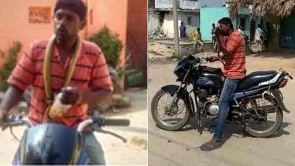 அடப்பாவி.. தலைக்கேறிய மப்பு.. குறுக்கே வந்து ஸ்னேக் பாபு.. கடுப்பாகி பிடித்து.. ஏன் குமாரு இந்த வெறி