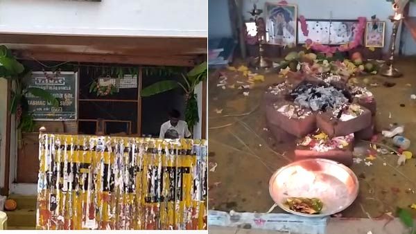 அங்க என்ன வாழைக்குலையெல்லாம் கட்டிருக்கு.. ஓ.. டாஸ்மாக் கடை திறப்பா.. அப்பச் சரி அப்பச் சரி!