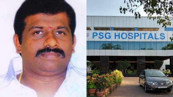 சென்னை வேண்டாம்... கோயம்புத்தூருக்கே போகலாம்... ரிஷிவந்தியம் எம்.எல்.ஏ. கொரோனா சிகிச்சை பின்னணி