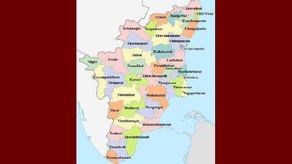 தமிழ் உச்சரிப்பில் புதிய ஆங்கில பெயர்களுடன் கூடிய தமிழக வரைபடம் வெளியீடு
