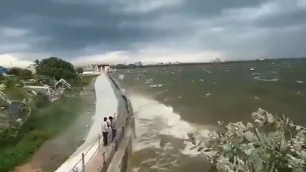 அலையடிக்கும் புழல் ஏரி...சென்னைக்கு தண்ணீர் பஞ்சம் வர வாய்ப்பே இல்லை