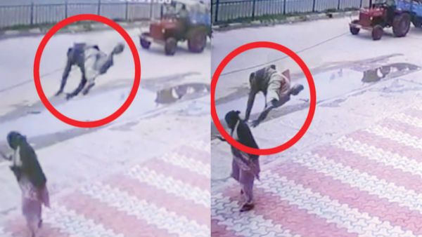 நம்பவே முடியல.. ஆட்டோ டிரைவர் பறந்து சென்று, பெண் மீது விழுந்து.. பரபர சிசிடிவி காட்சி.. பெங்களூரில்