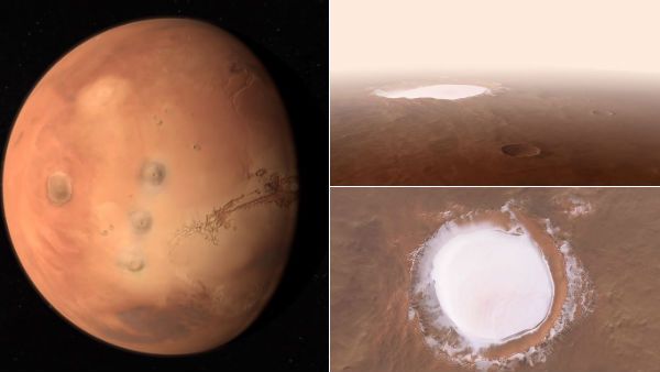 என்னே அழகு! செவ்வாய்க் கிரகத்தில் 82 கி.மீ. அகலம் கொண்ட பனிப்பள்ளம்.. ஸ்டன்னிங் வீடியோ வெளியீடு!