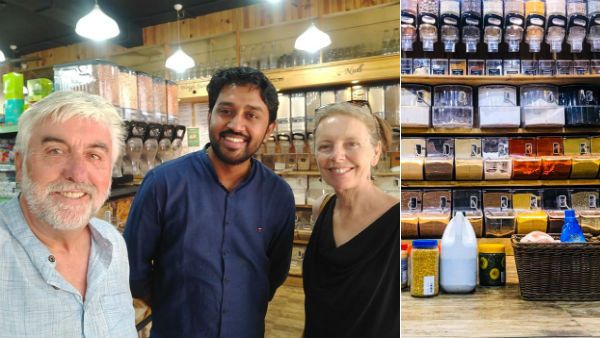 இப்படியும் ஒரு பலசரக்கு கடையா...? எர்ணாகுளத்தில் அசத்தும் எம்.டெக் பட்டதாரி இளைஞர்