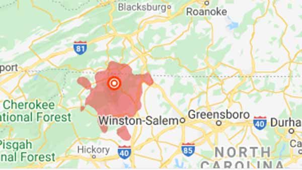 அமெரிக்காவின் வடக்கு கரோலினாவில் 96 ஆண்டுகளுக்கு பின் சக்திவாய்ந்த நிலநடுக்கம்