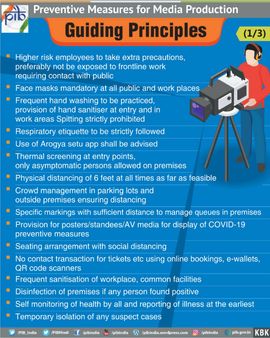 சினிமா,டிவி படப்பிடிப்புகள் எப்படி நடக்கணும் - மத்திய அரசு வழிகாட்டு நெறிமுறை ரிலீஸ்