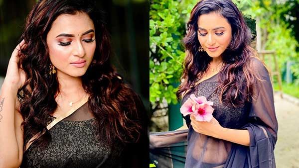 கழுவி ஊற்றும் ரசிகர்கள்.. கண்டுக்காமல் கருப்பு நிற சேலையில் கலக்கும் ஜனனி!