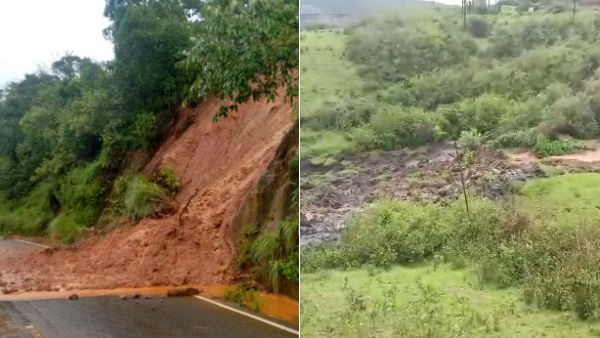 அப்படியே அலேக்காக சரிந்து.. நீரில் அடித்து கொண்டு போகும் நிலப்பகுதி.. நீலகிரி திகில் காட்சிகள்