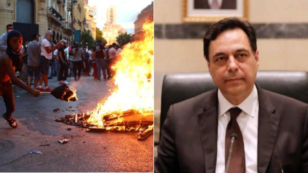 வெடிவிபத்தால் வெடித்த மக்கள் புரட்சி- கூண்டோடு பதவி விலகியது லெபனான் பிரதமர் ஹாசன் தலைமையிலான அரசு