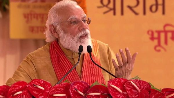 நல்ல விசயங்களை தாமதம் செய்யக்கூடாது... அயோத்தி பூமி பூஜையில் கம்பராமாயணத்தை குறிப்பிட்ட மோடி