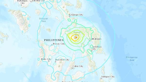 பிலிப்பைன்ஸ் தலைநகர் மணிலா அருகே சக்திவாய்ந்த நிலநடுக்கம்- ரிக்டரில் 6.4 ஆக பதிவு