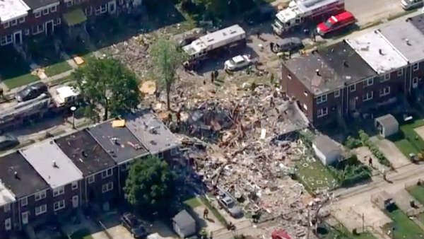 அமெரிக்காவின் பால்டிமோரில் எரிவாயு கசிவால் பயங்கர வெடிவிபத்து- வீடுகள் தரைமட்டம்- ஒருவர் உயிரிழப்பு