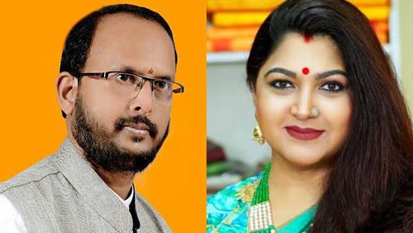 நடிகை குஷ்புவுக்கு திருக்குறள் மூலம் பாஜகவில் சேர தூது விட்ட ஆசீர்வாதம் ஆச்சாரி