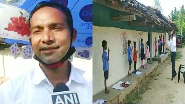 ஒரு குடைக்குள் பள்ளி.. புதிய கல்வி பாதையின் அடையாளம்.. பாராட்டுகளைக் குவிக்கும் அரசு பள்ளி ஆசிரியர்!