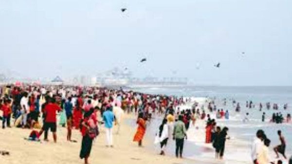 காற்று வாங்க மெரினாவில் கூடிய கூட்டம்.. திருப்பிய அனுப்பிய போலீஸ்.. மக்கள் திடீர் யூடர்ன்