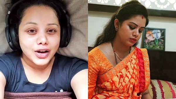 பல்லு கூட விளக்காமல் படுக்கையில் புரண்டபடி.. ரக்ஷாவின் கலகல ரகளை!