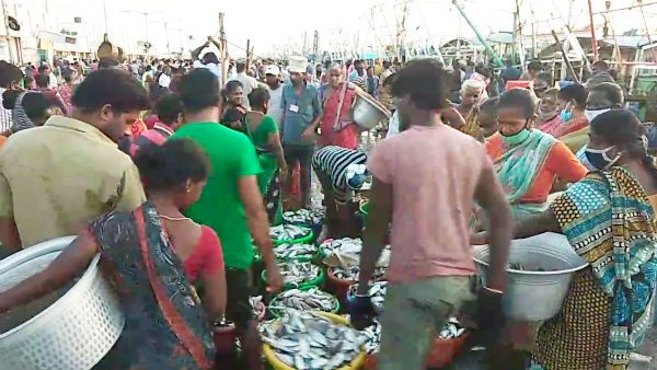 2 மாதங்களுக்குப் பின் ஞாயிறு லாக்டவுன் ரத்து- இறைச்சி கடைகளில் செம கூட்டம்- காணமல் போன சமூக இடைவெளி