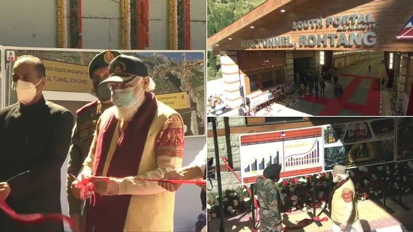 உலகிலேயே மிக நீண்டது.. இமாச்சல பிரதேசத்தில் அமைக்கப்பட்ட 'அடல் சுரங்கப் பாதை..' அர்ப்பணித்தார் மோடி