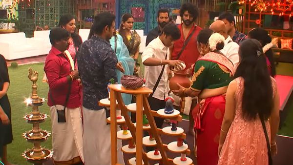 பிக்பாஸ் வீட்டில் நவராத்திரி: ஒரு பொம்மை கொலு பொம்மைக்கு வர்ணம் தீட்டுதே... அடடே!