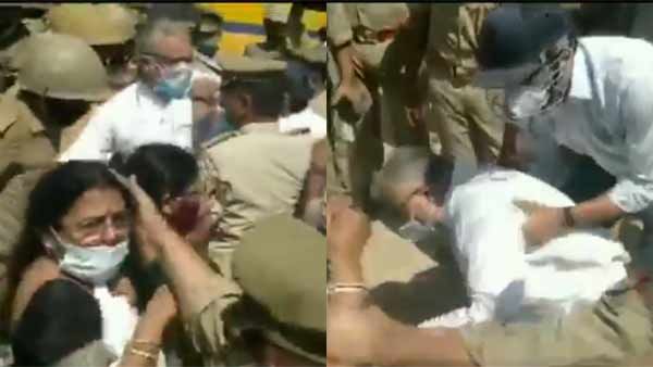 நேற்று ராகுல் காந்தி... இன்று ஹத்ராஸில் கீழே தள்ளி விடப்பட்ட... திரிணமூல் காங்கிரஸ் எம்பி பிரெய்ன்!!