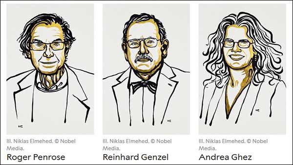 3 விஞ்ஞானிகளுக்கு இயற்பியலுக்கான நோபல் பரிசு.. பிளாக் ஹோல் பற்றிய கண்டுபிடிப்புக்காக அறிவிப்பு