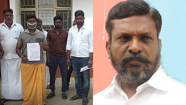 திருமாவளவனை கைது செய்ய வேண்டுமாம்.. பாஜகவை தொடர்ந்து கோதாவில் பனங்காட்டு படை.. போலீசில் புகார்