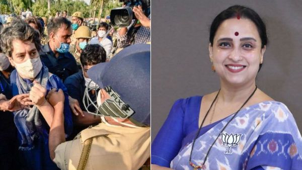 பிரியங்கா காந்தியின் குர்தாவை தொட யார் தைரியம் தந்தது..? உ.பி. போலீஸை விளாசும் பாஜக பெண் தலைவர்..!