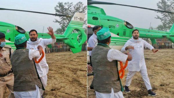 தேஜஸ்வி ஹெலிகாப்டரை முற்றுகையிட்ட கும்பல்.. பீதியில் ஆர்ஜேடி.. பாதுகாப்பு கேட்கிறது