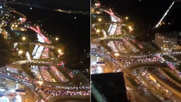 ஓ மை காட்.. பாரீசிலிருந்து கூட்டம், கூட்டமாக வெளியேறும் மக்கள்.. 700 கி.மீ தூரத்திற்கு டிராபிக் ஜாம்