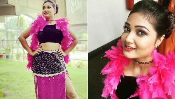 திடீரென்று ரம்பாவுக்கு போட்டியாக .. ஜூம் பண்ணி பார்க்க வைத்த பிரியங்கா நல்கரி!