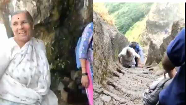 வயது என்பது வெறும் எண் மட்டுமே.. ஹரிஹார் கோட்டையில் ஏறி சாதனை படைத்த 68 வயது பாட்டி!