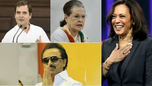 அமெரிக்காவின் முதல் தமிழ் துணை அதிபர் கமலா ஹாரிஸுக்கு மு.க.ஸ்டாலின், சோனியா, ராகுல் காந்தி வாழ்த்து