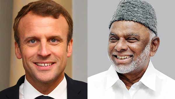 உலக அமைதியை சீர்கெடுக்கிறார் பிரான்ஸ் அதிபர்... இந்திய யூனியன் முஸ்லீம் லீக் கண்டனம்..!