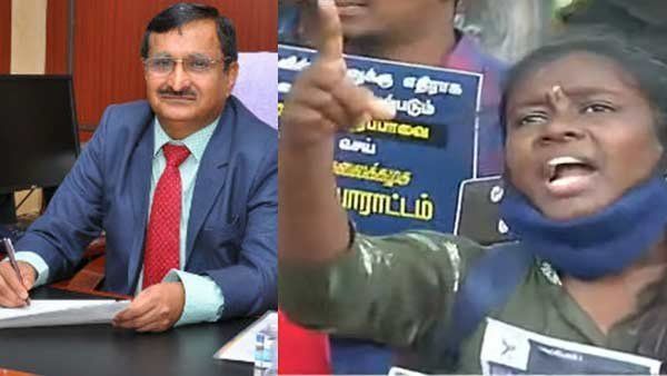 சூரப்பா பதவி விலக வேண்டும்.. மாணவர் அமைப்பினர் போர்க்கொடி.. அண்ணா பல்கலை. அருகே ஆர்ப்பாட்டம்