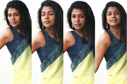 முந்தானையை காற்றில் பறக்கவிட்டு மொட்டை மாடியில் கலக்கிய ரித்விகா