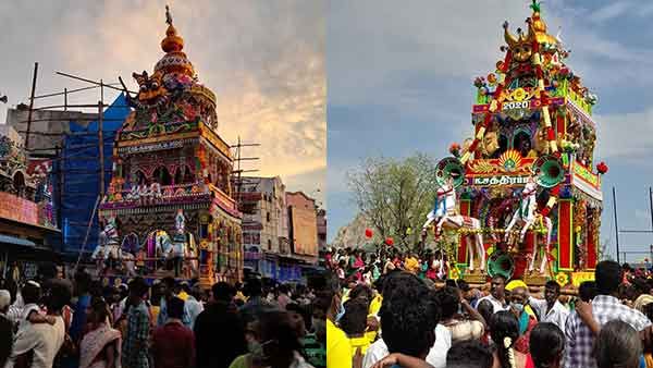 ஏழு ஊர் சப்பரம் திருவிழா... டி.கல்லுப்பட்டியில் முத்தாலம்மனை தரிசிக்க கூடிய பக்தர்கள் 