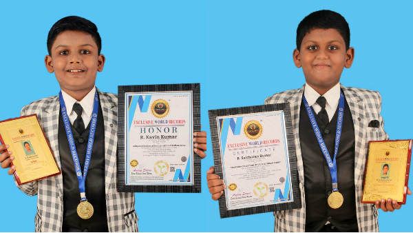 நாணய சேகரிப்பில் உலக சாதனை படைத்து சென்னை சிறுவர்கள் அசத்தல்!