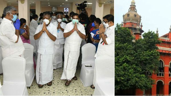 அதிமுக முதல்வர் வேட்பாளர் அறிமுக நிகழ்ச்சியில் கொரோனா விதிமுறை மீறல் - அரசு பதில் தர ஹைகோர்ட் ஆணை