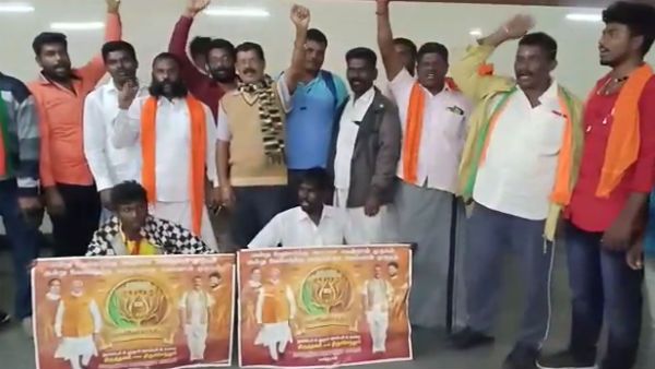 தடையை மீறி நள்ளிரவில் வேல் யாத்திரை.. பாஜக மாநில செயலாளர் மீசை அர்சுணன் உள்ளிட்ட 50 பேர் கைது